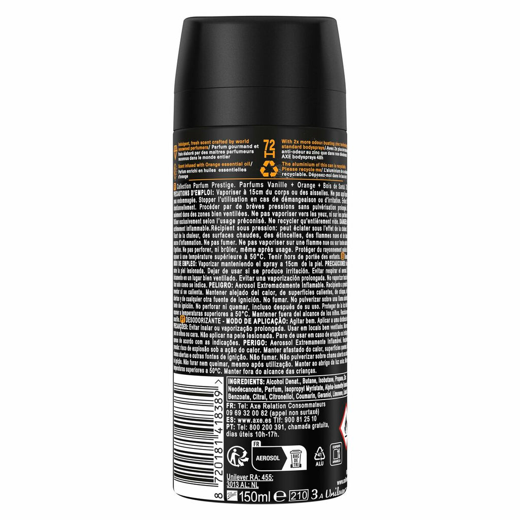 Spray Deodorant Axe AXE BLACK VANILLA 150 ml