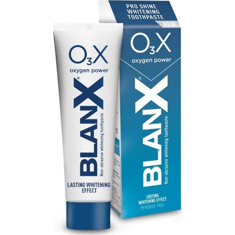 BlanX O3X Pro Shine Whitening Toothpaste wybielająca pasta do zębów z aktywnym tlenem 75ml (8017331065891)